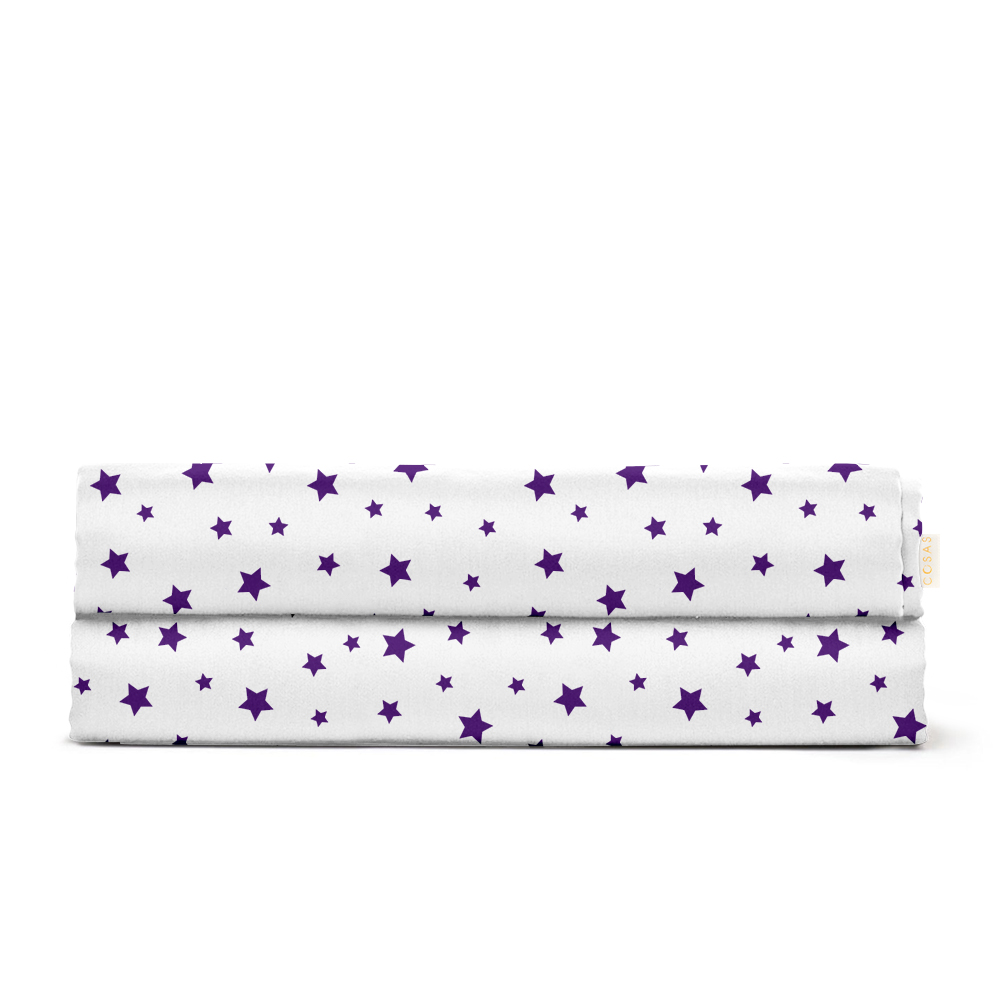 Детская простыня 110х160 PURPLE STARS CS1