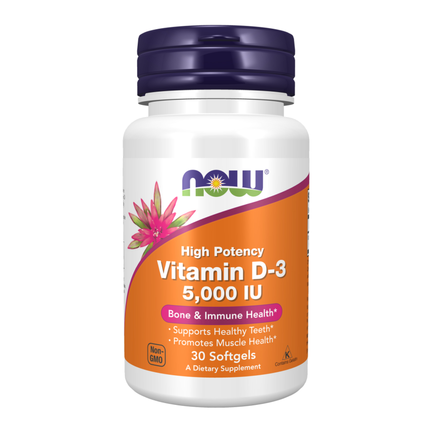 Vitamin D-3 5000 IU - 30 softgels