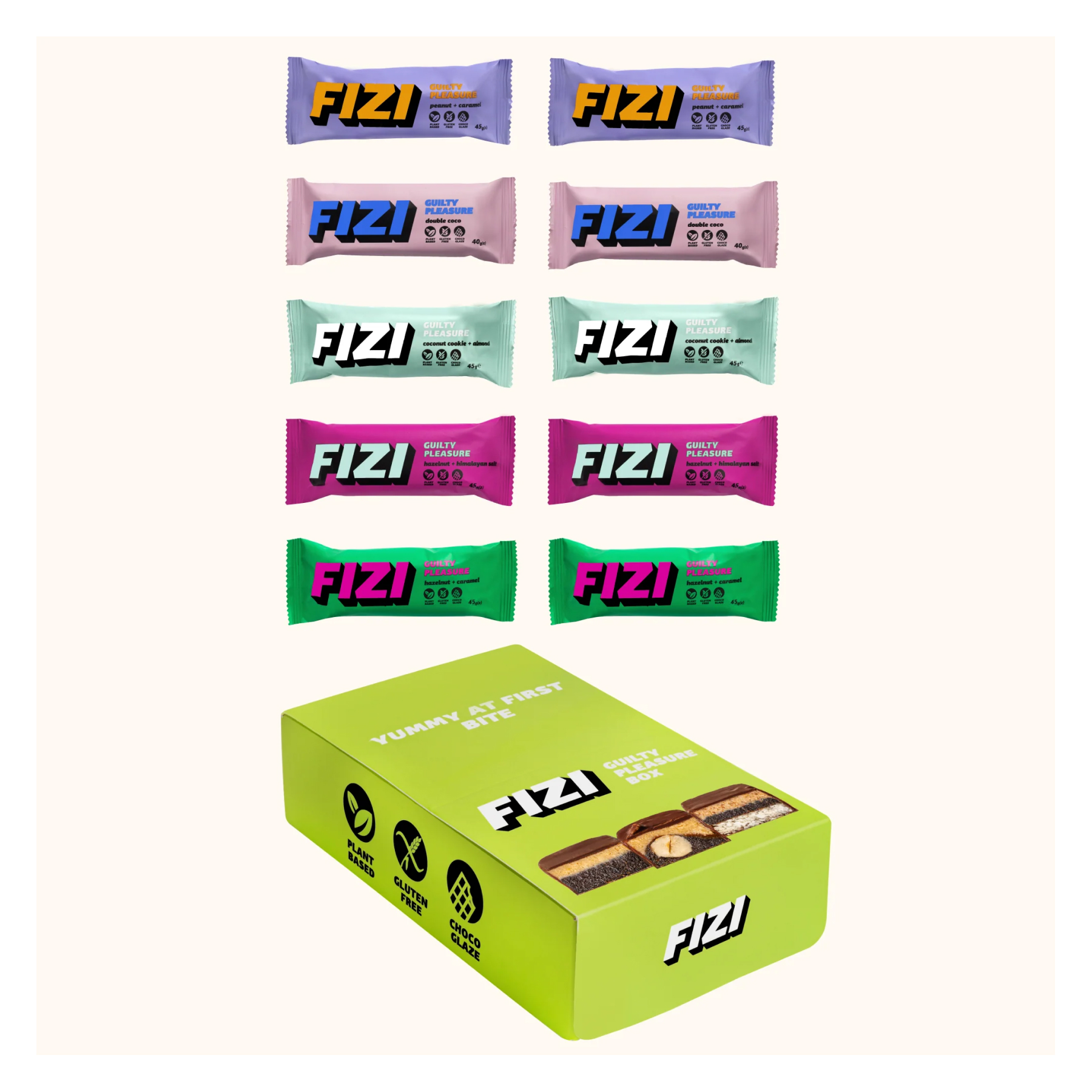 FIZI Guilty Pleasure Box - 10x45g