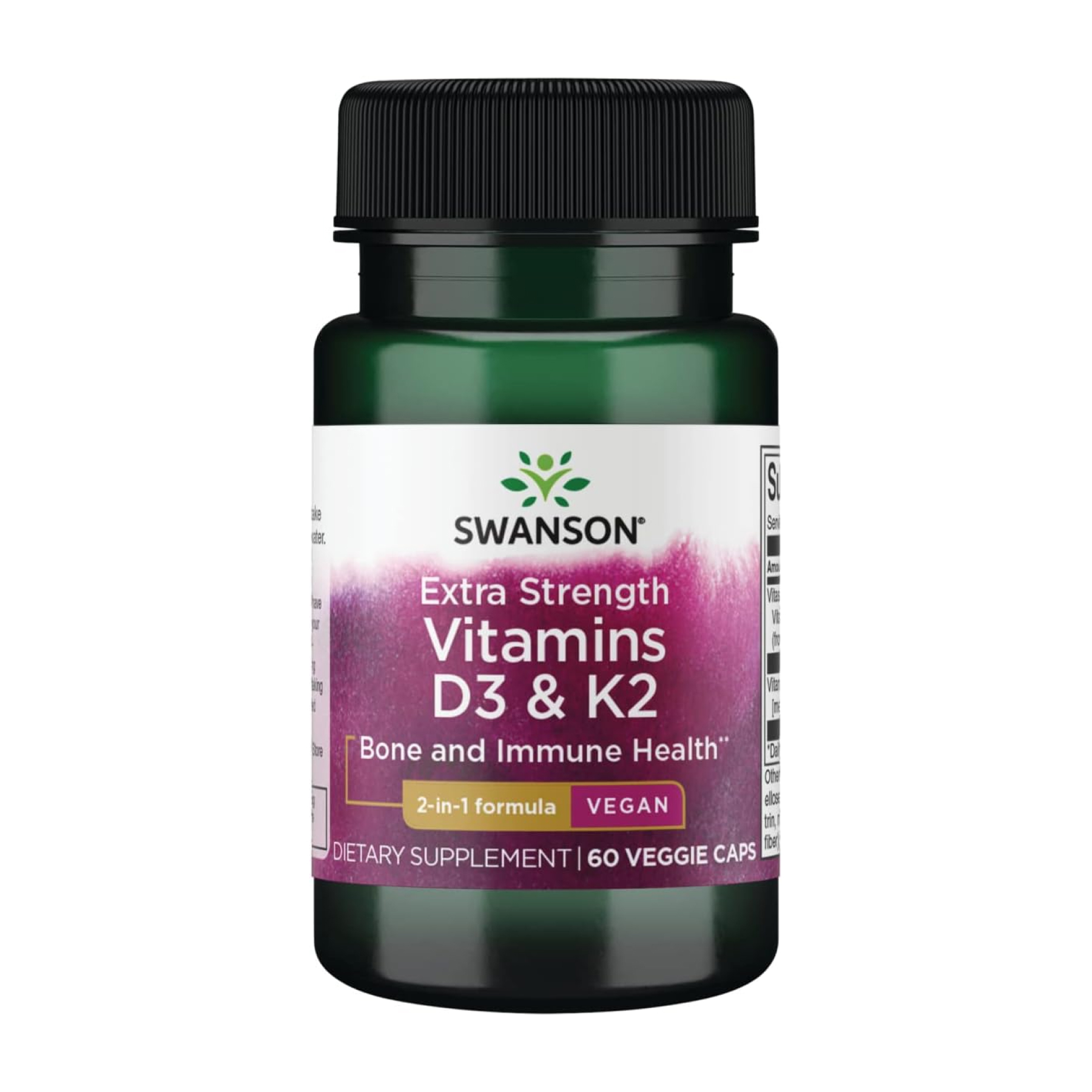 Extra Strength D3 & K2 5000 Iu & 100mcg - 60 vcaps