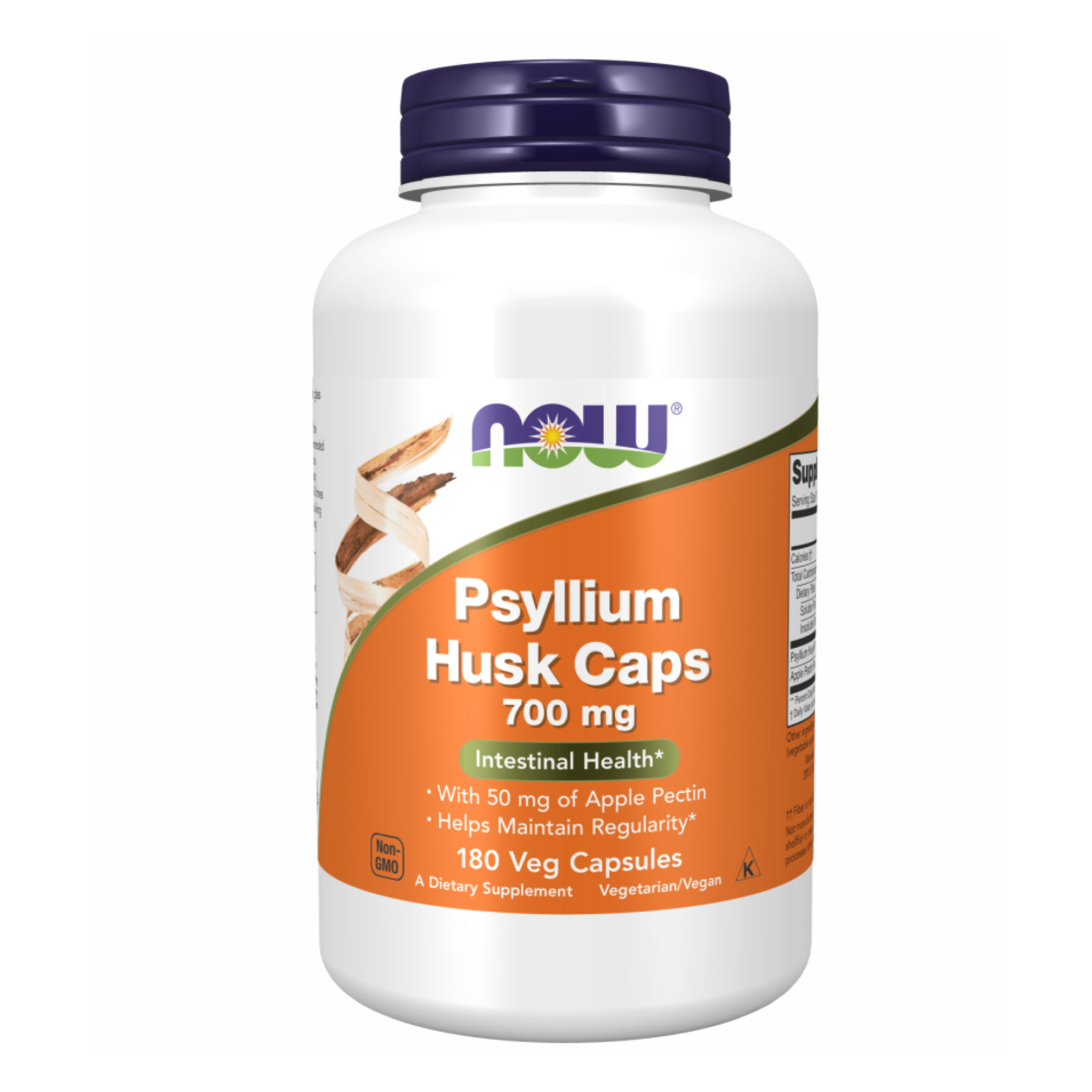 Psyllium Husk 700mg+Pectin - 180 vcaps