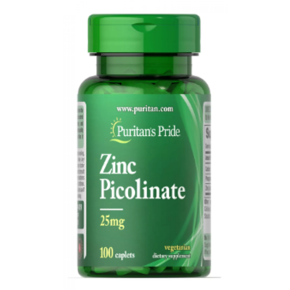 Zinc Picolinate 25 mg - 100 Caplets