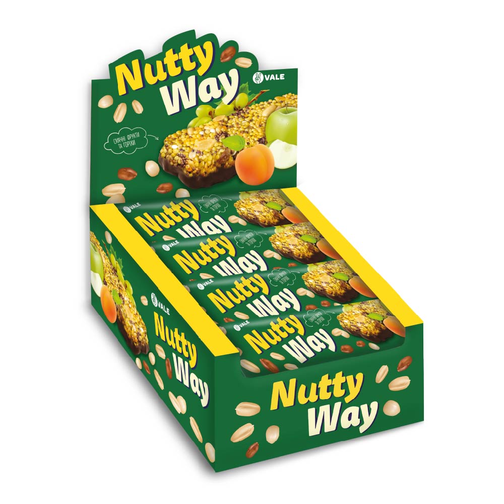 Nutty Way - 20x40g (частково глазурований)