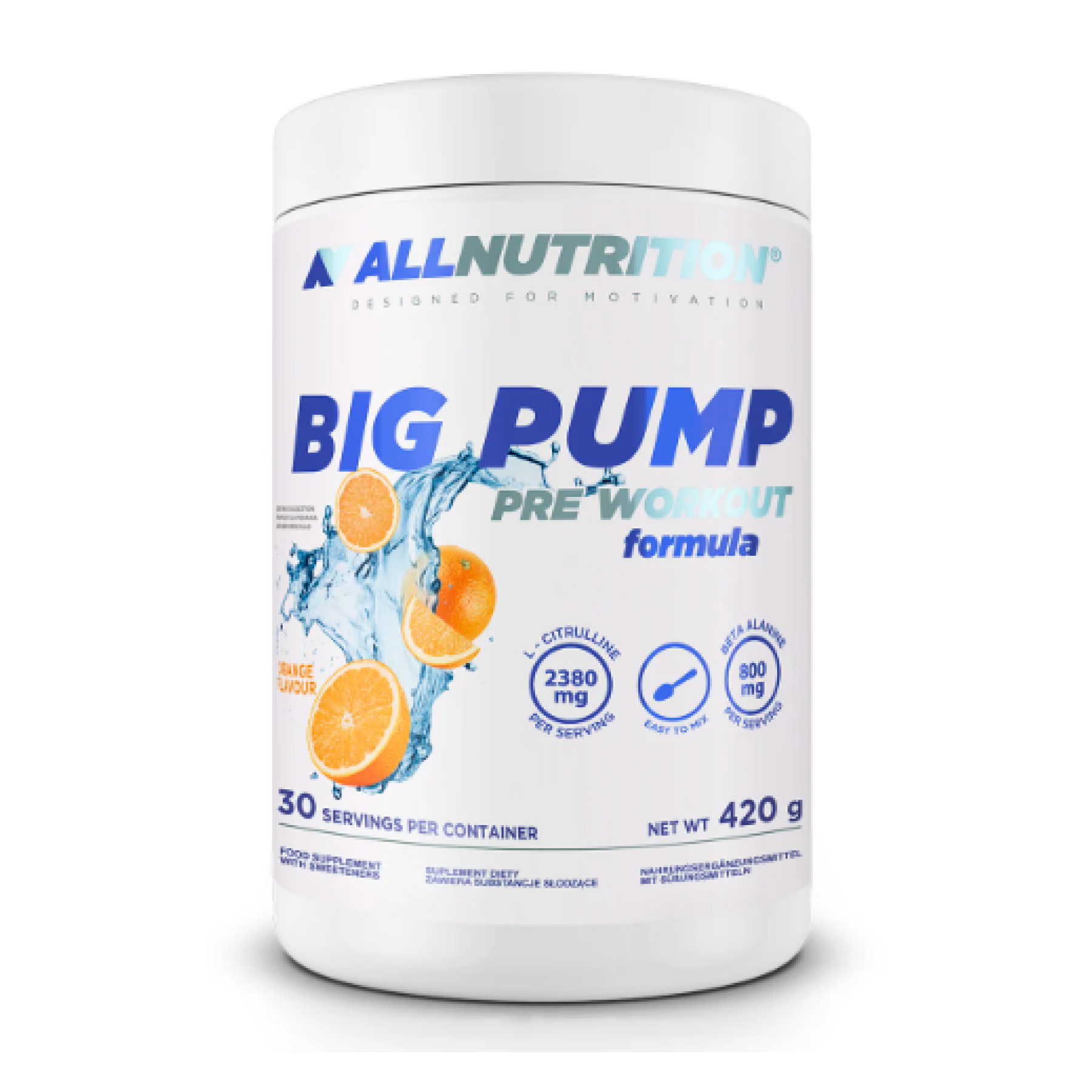 Big Pump Pre Workaut Formula - 420g Orange