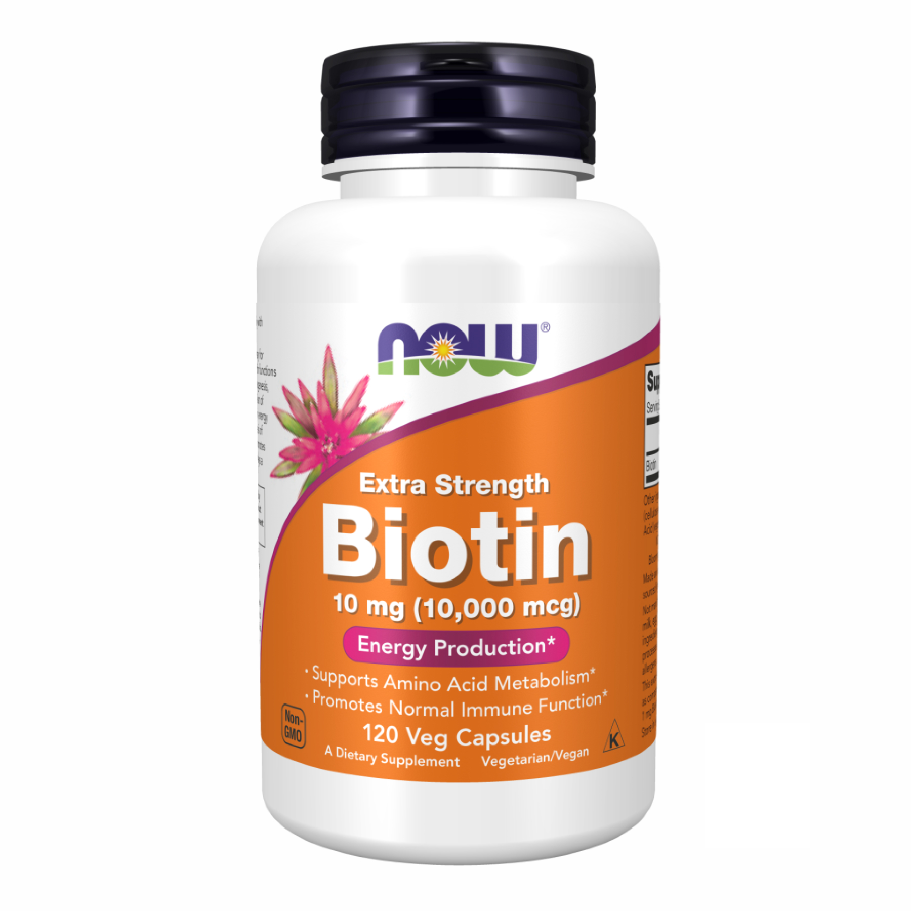 BIOTIN 10mg (10,000mcg) - 120 vcaps