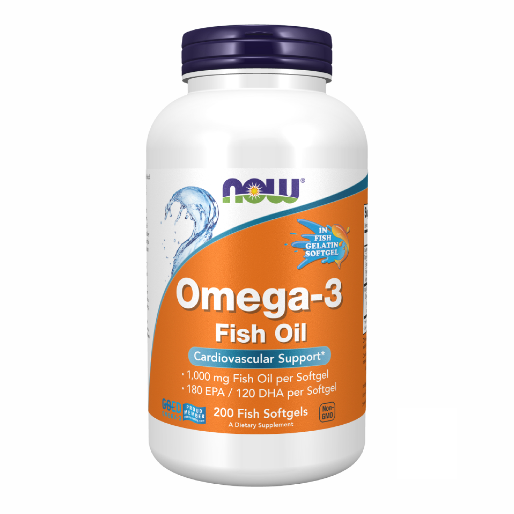 Omega-3 FO 1000mg 180/120 Fish Gelatin - 200 sgels