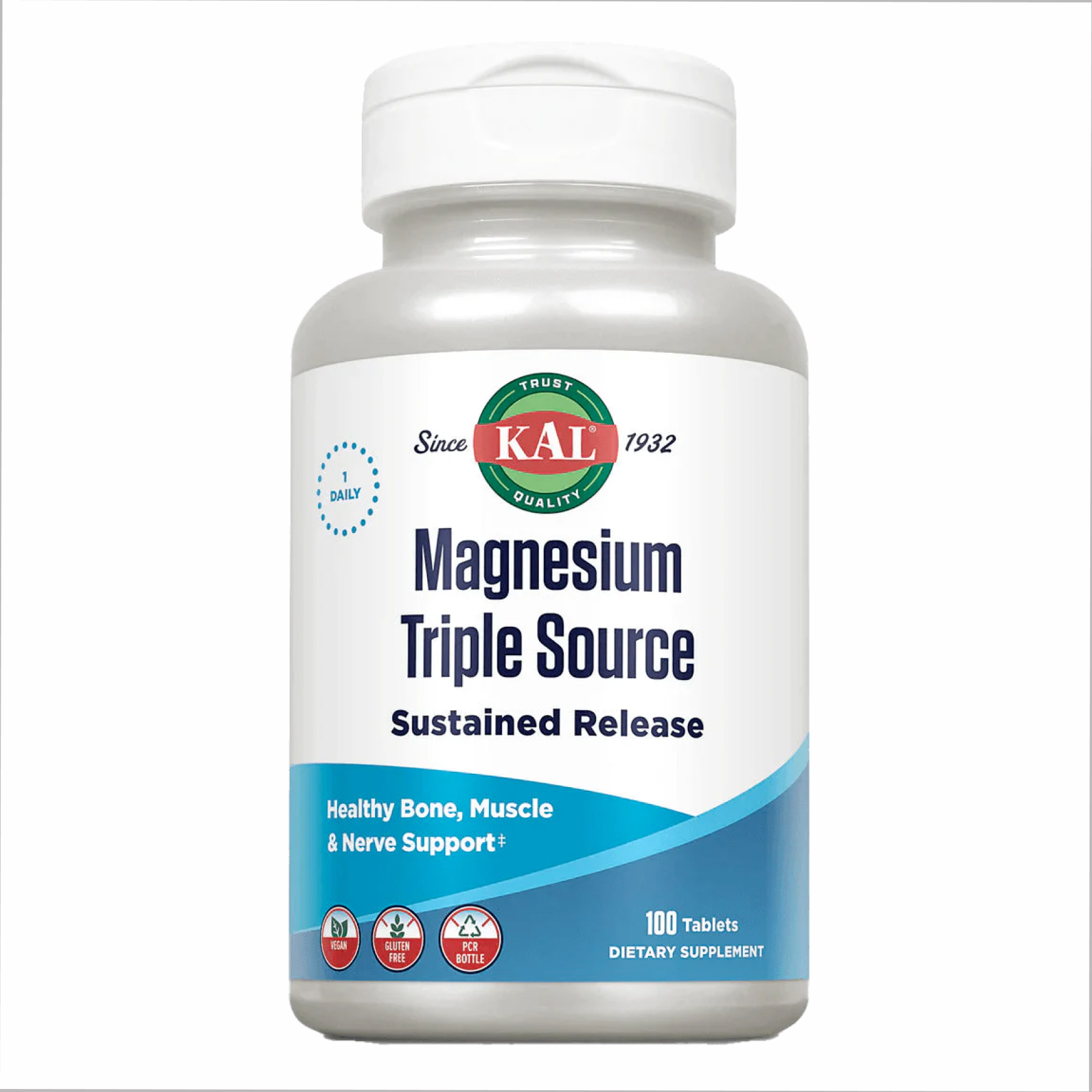 Magnesium Sustained Release Triple Source 500mg - 100 tabs