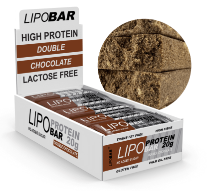 Lipobar - 20x50g Double chocolate