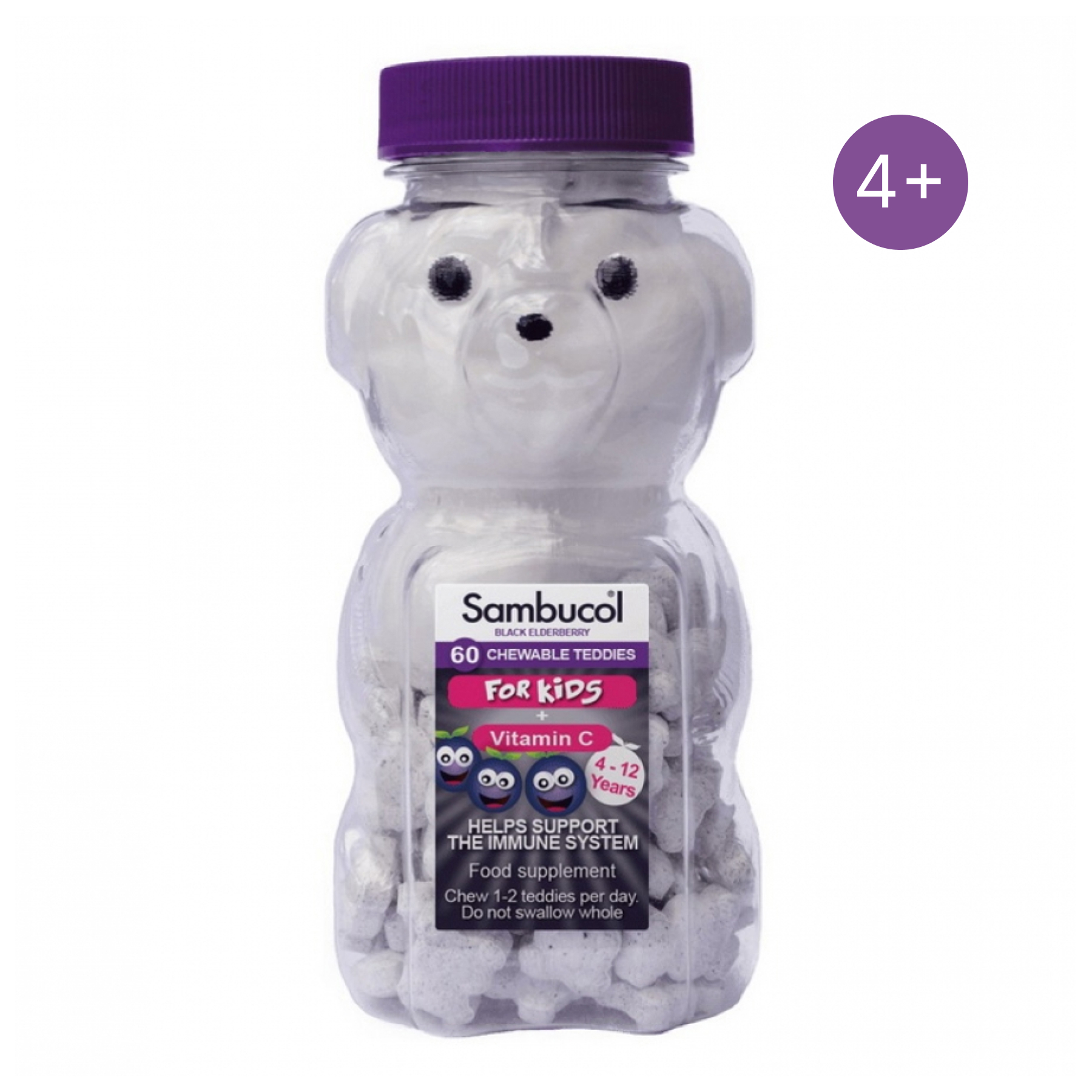 Kids Teddies - 60 chewable tabs