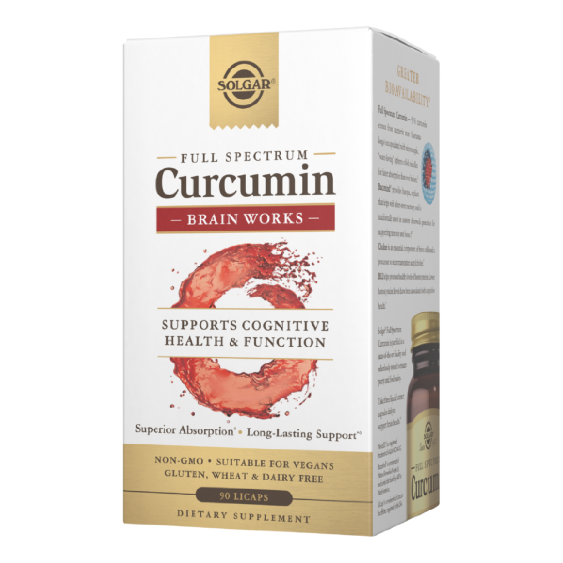 Full Spectrum Curcumin Brain Works - 90 Licaps