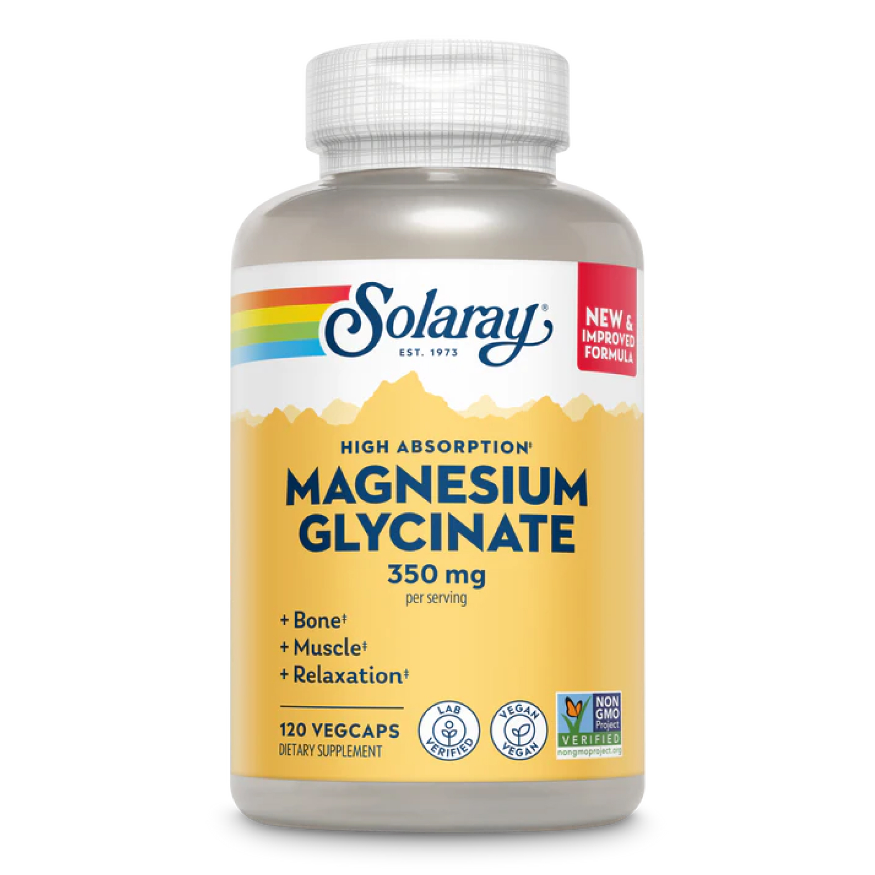 Magnesium Glycinate 350mg - 120 vcaps