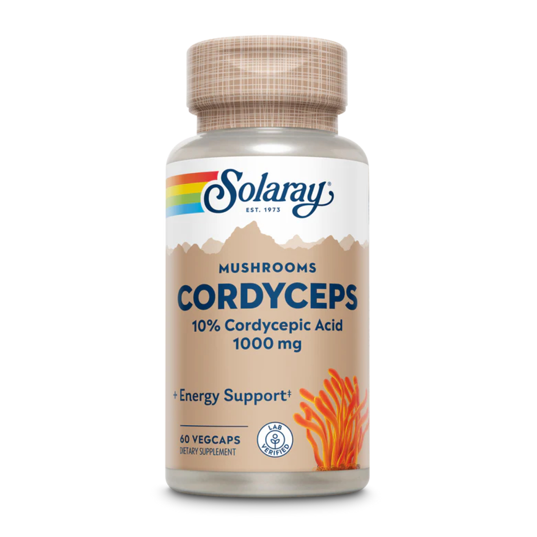 Cordyceps Mushroom Extract 500mg - 60 vcaps