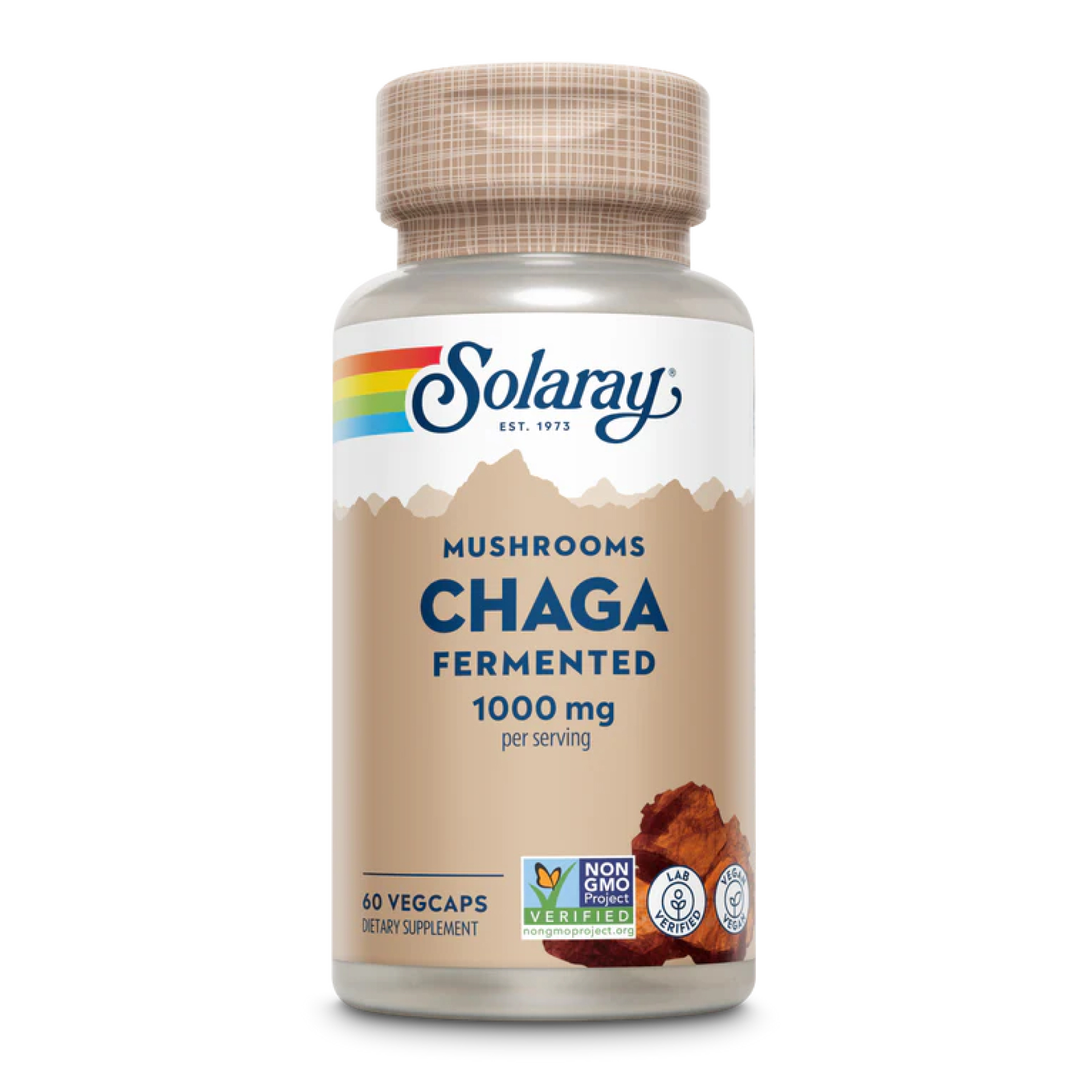 Fermented Chaga Mushroom 1000mg - 60 vcaps