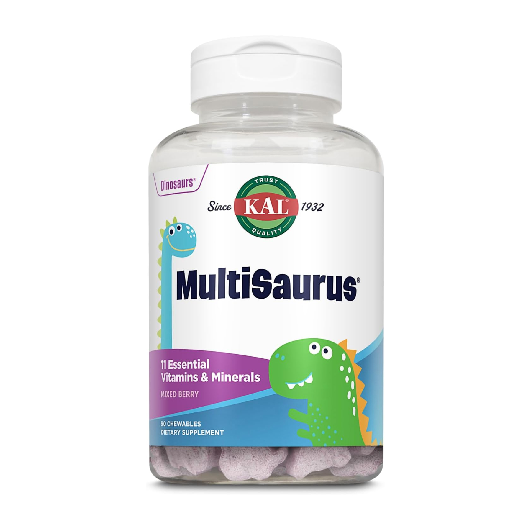 MultiSaurus - 90 сhewable Berry Grape Orange