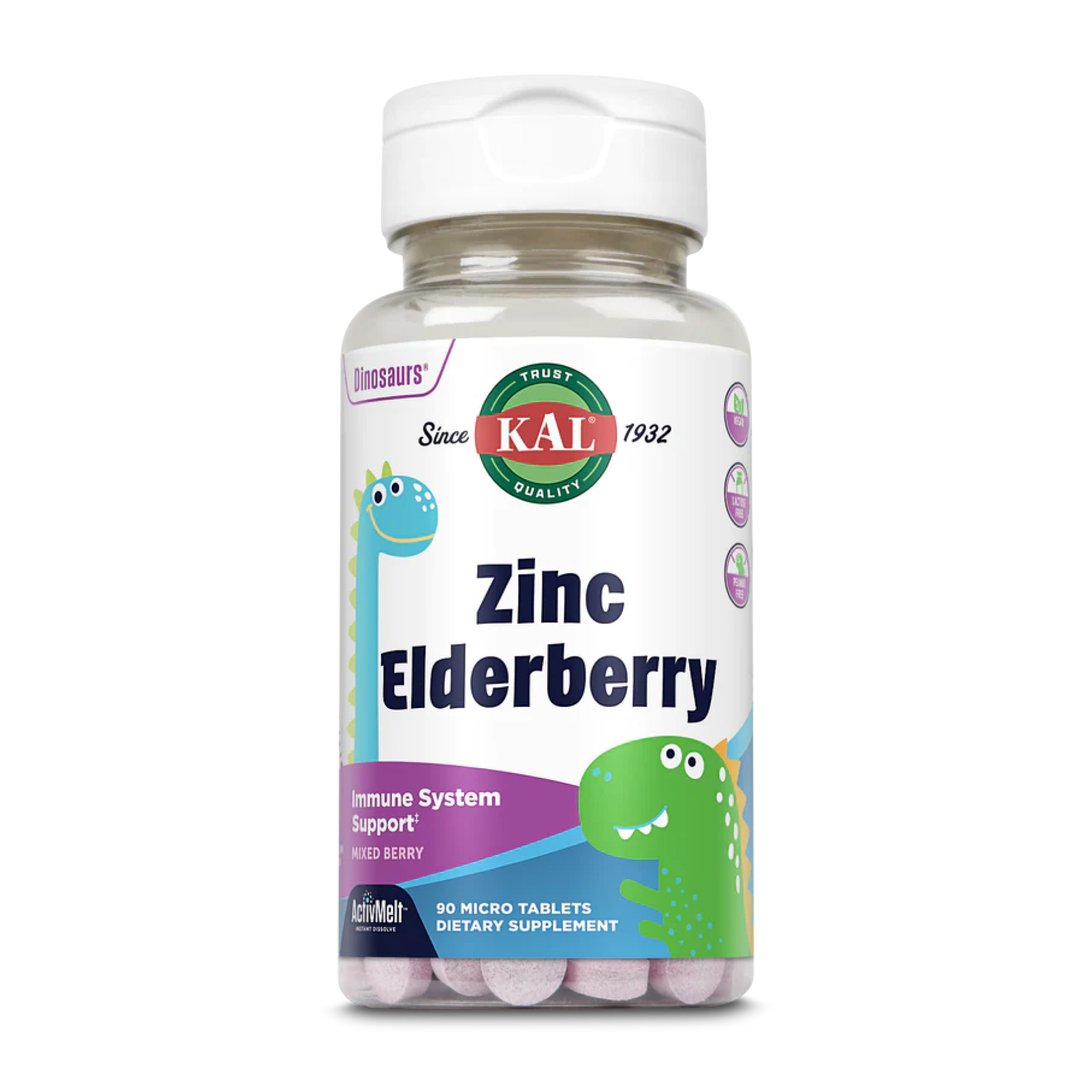 Zinc Elderberry 5mg - 90 tabs Berry 