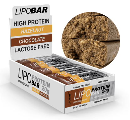 Lipobar - 20x50g Hazelnut-Chocolate (До 10.24)