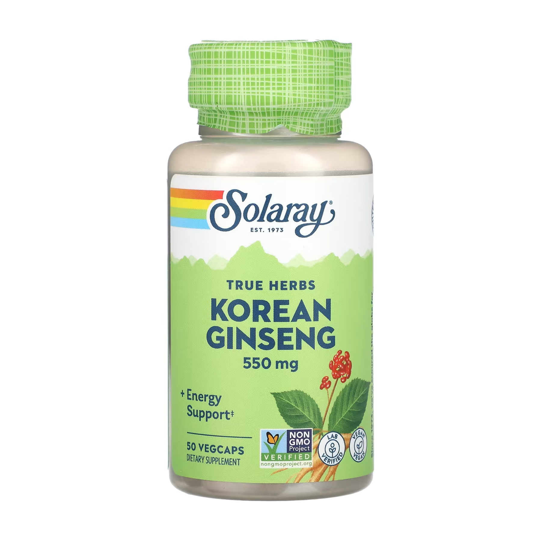 Korean Ginseng Root 550mg - 50 vcaps