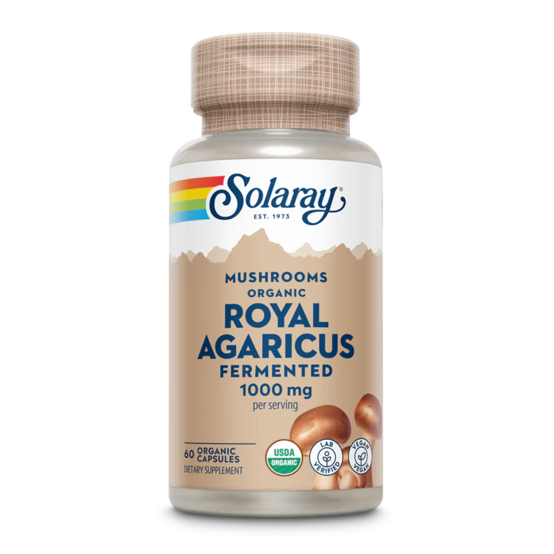 Org Grown Fermented Royal Agaricus 500mg - 60 caps