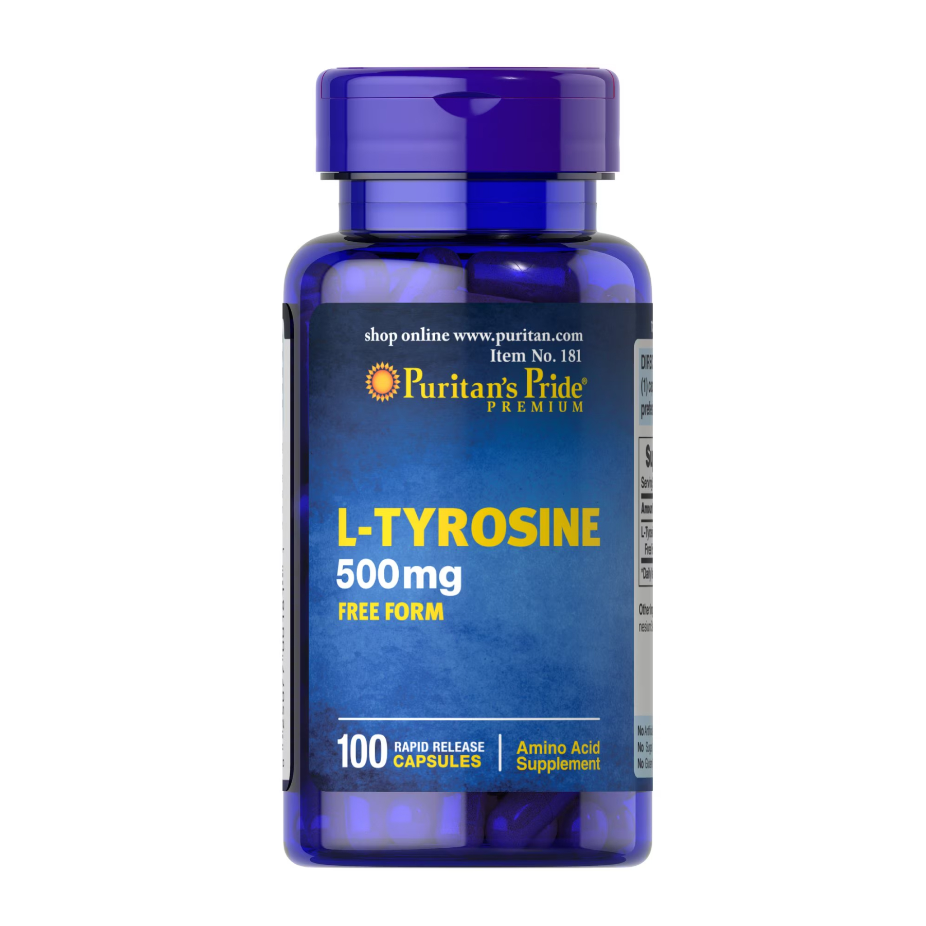 L-Tyrosine 500 mg - 100 caps