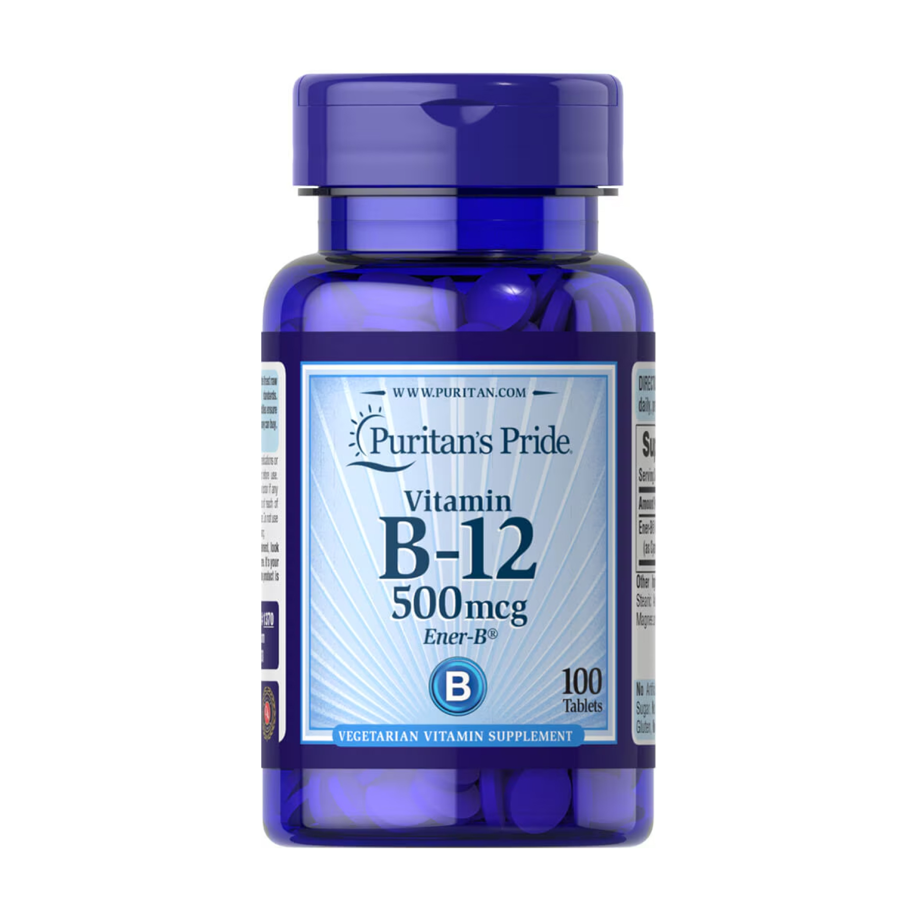 Vitamin B-12 500 mcg - 100 tabs