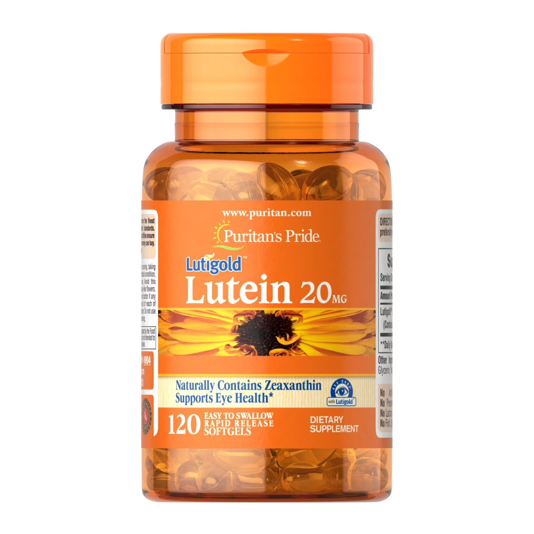 Lutein 20 mg with Zeaxanthin - 60 softgels