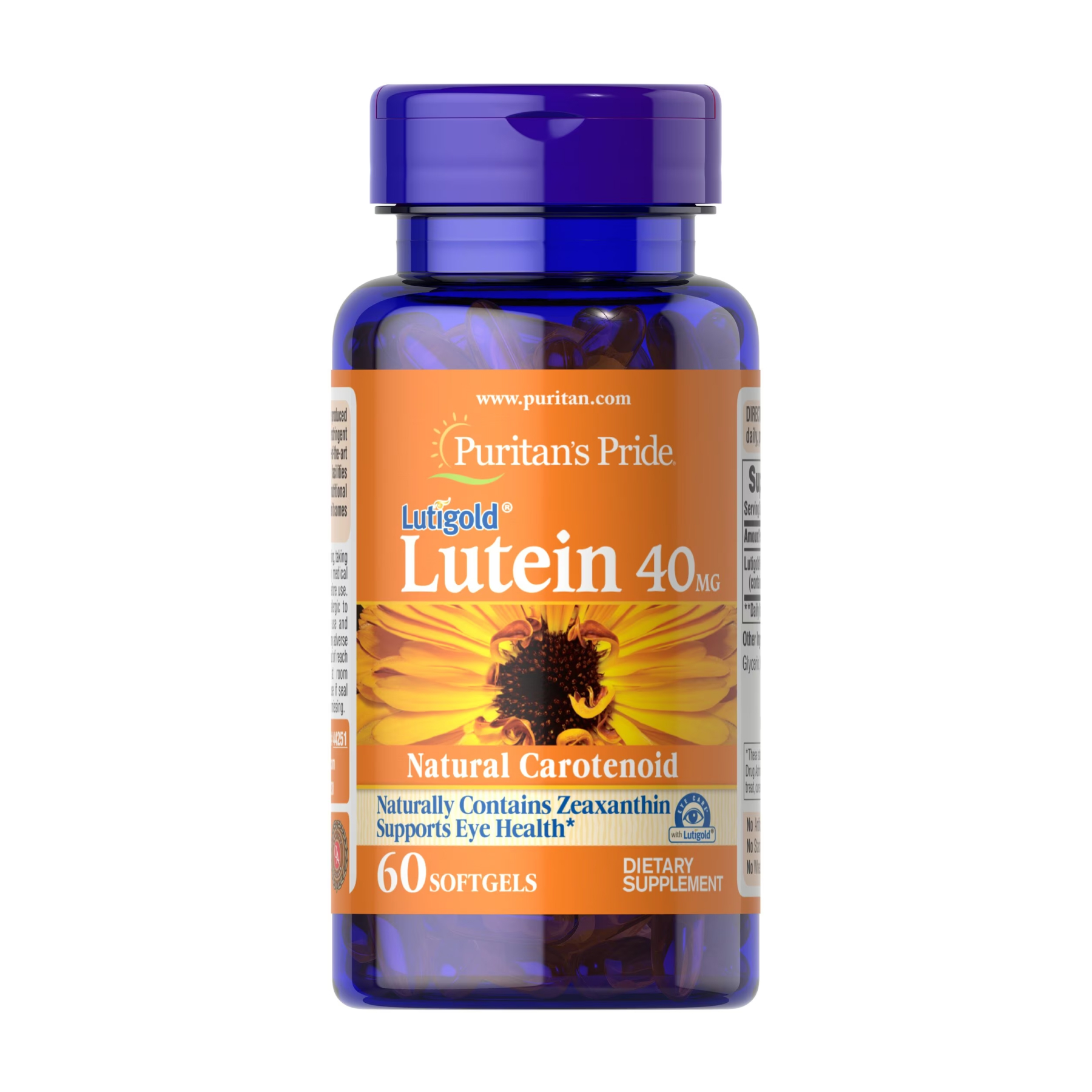 Lutein 40 mg with Zeaxanthin - 60 softgels