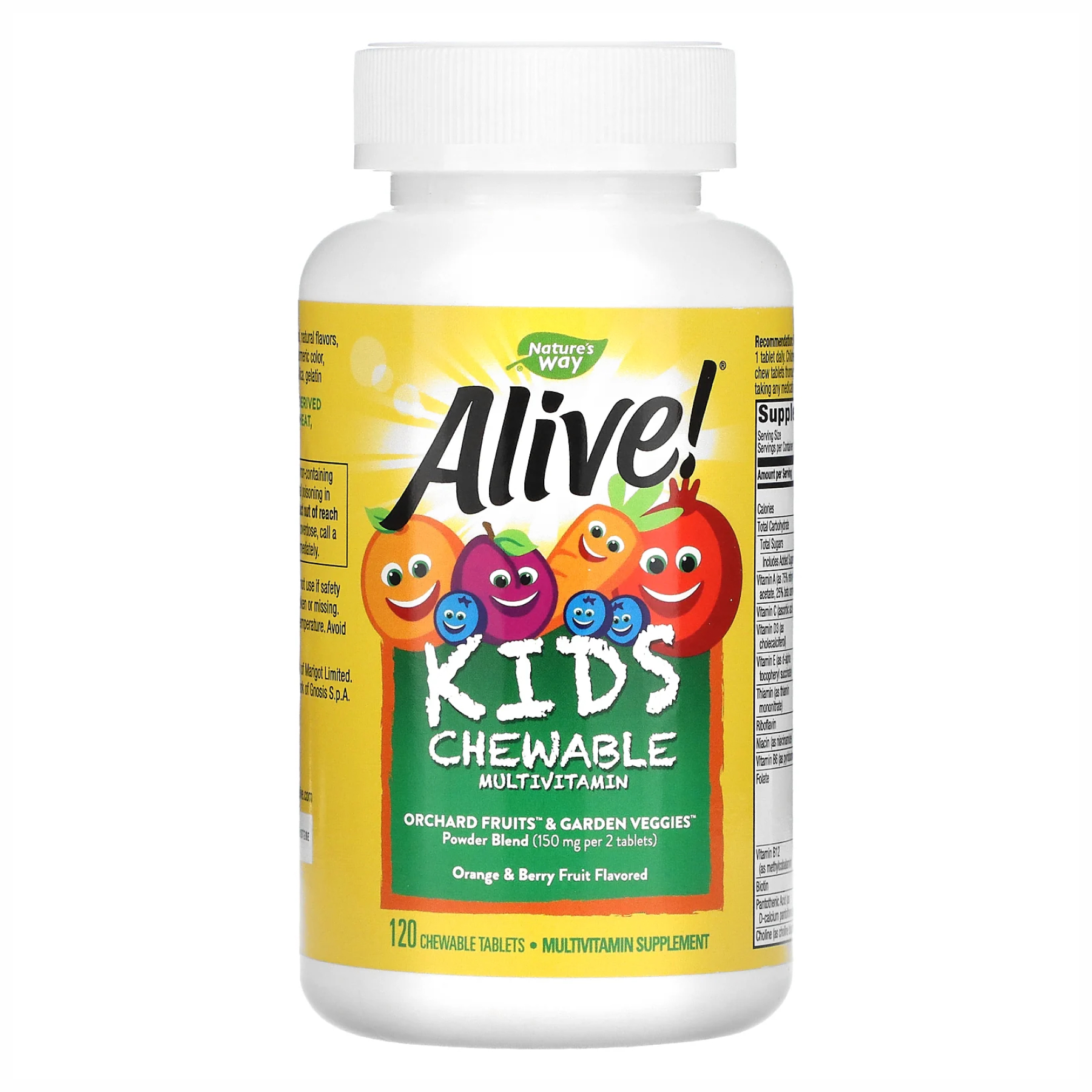 Kids Chewable Multivitamin - 120 tabs Orange and Berry