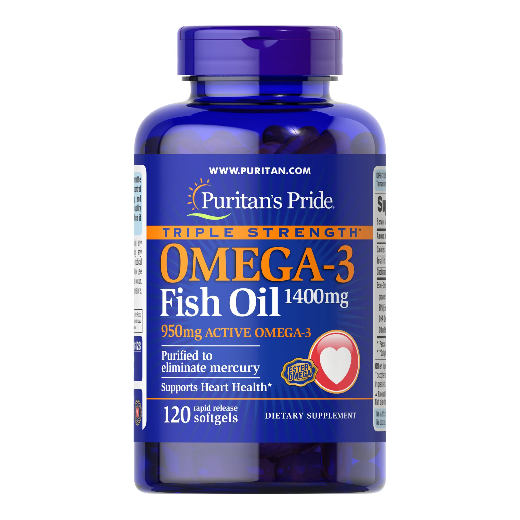 Omega-3 Triple Strength 1400mg (950 mg Active Omega-3) - 120caps