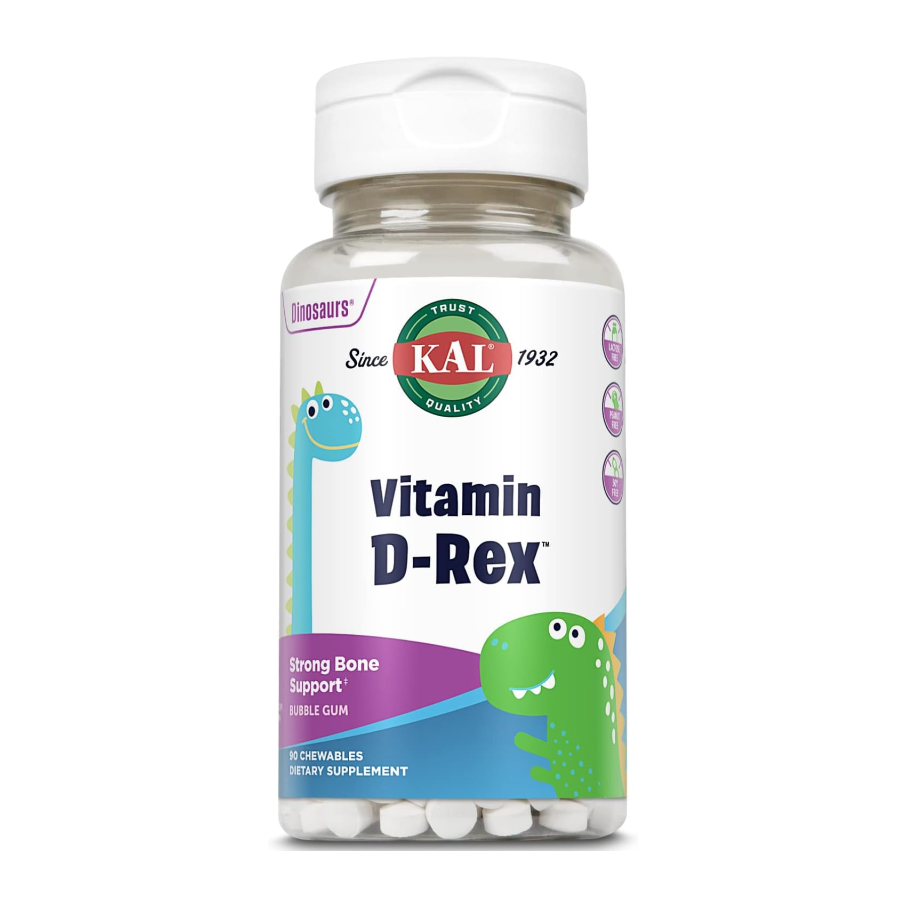 Vitamin D-Rex 10mcg - 90 сhewable Bubble Gum