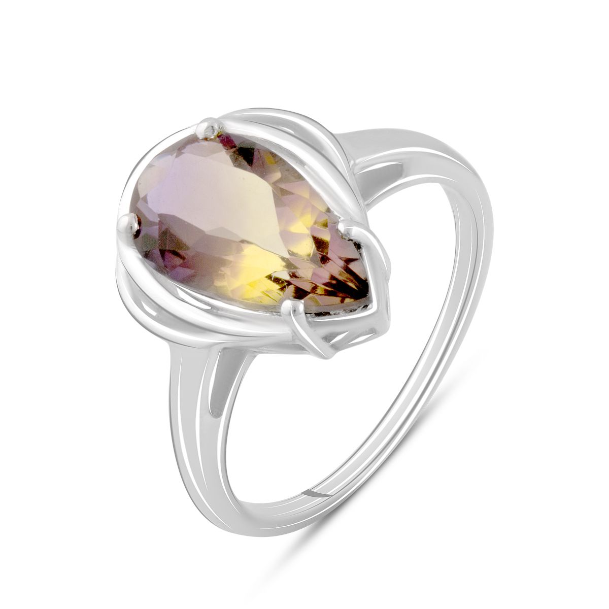 Серебряное кольцо Tiva с аметрином nano 2.738ct, вес изделия 3,41 гр (2088745) 17 размер