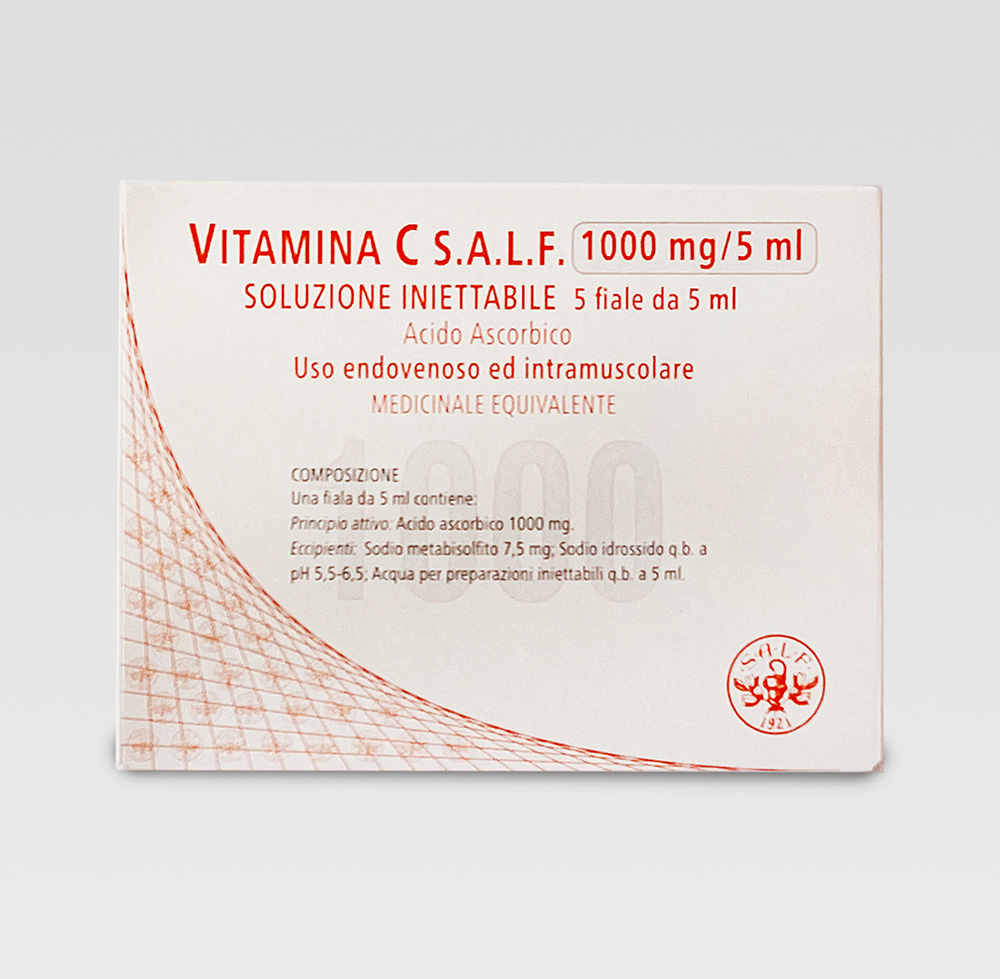 Vitamina C 1000 mg 5ml Витамин С для капельниц 