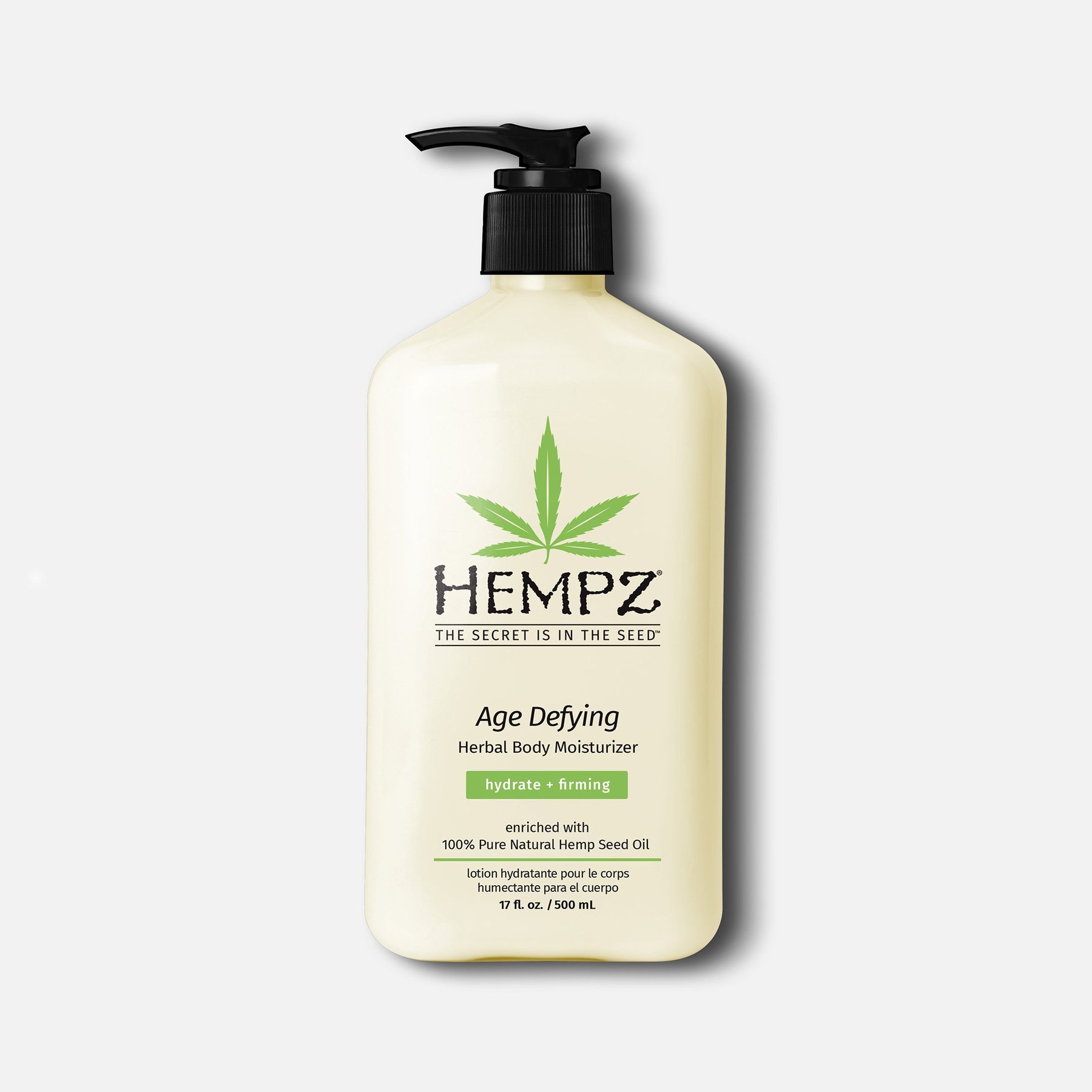 Антивікове рослинне зволожуюче молочко Hempz Age Defying