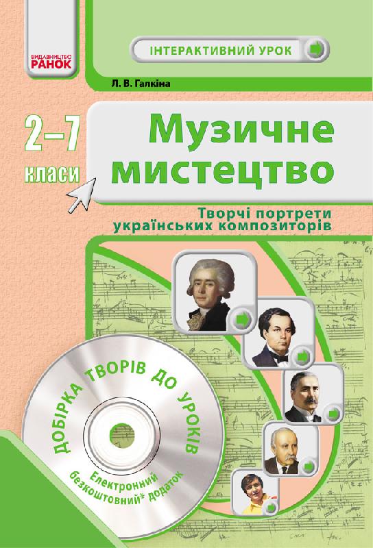 Музичне мистецтво: портрети українських композиторів. 2-7 класи