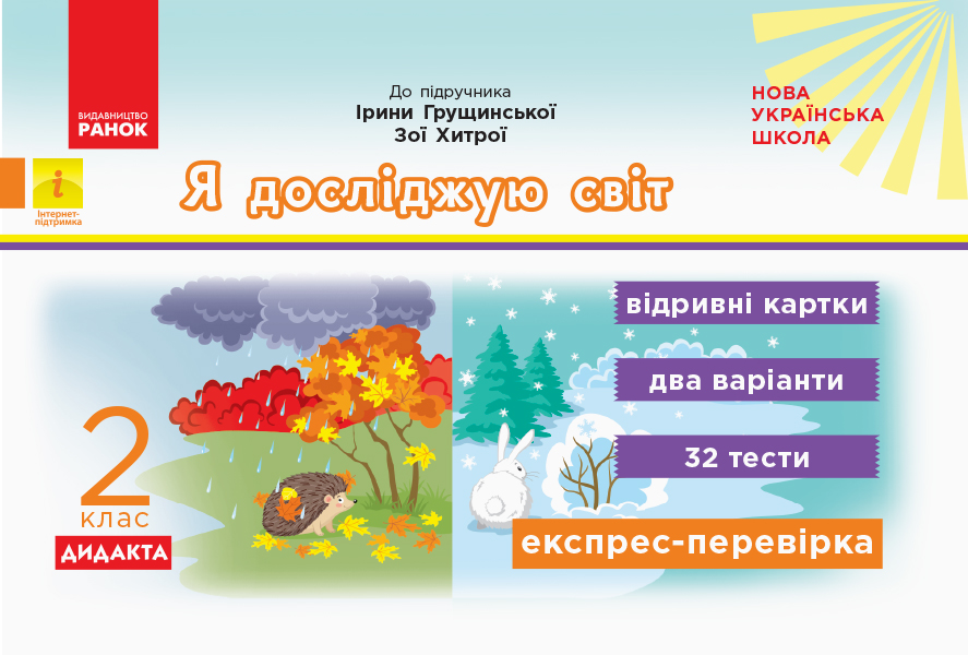 НУШ ДИДАКТА Я досліджую світ. 2 клас. Відривні картки до підручника Ірини Грущинської, Зої Хитрої