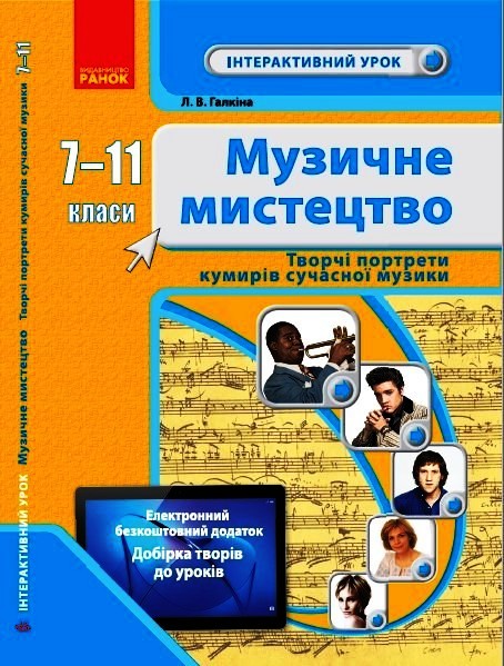 Музичне мистецтво. 7-11  класи. Творчі портрети кумирів сучасної музики.  Інтерактивний урок+QR