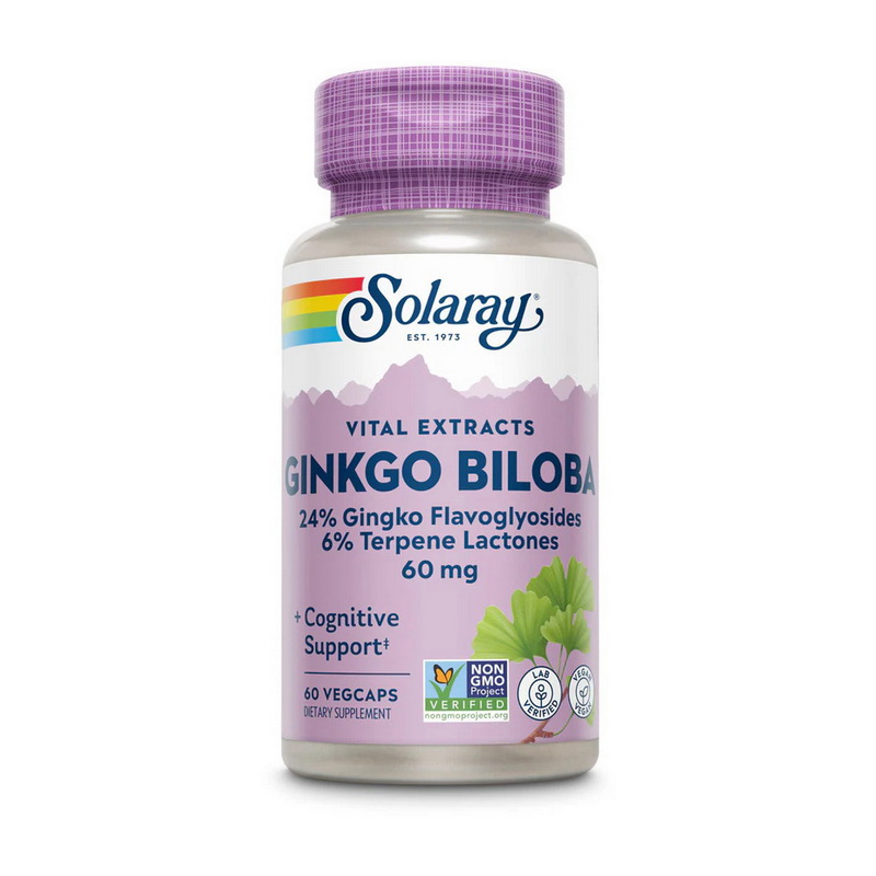 Ginkgo Biloba Leaf Extract (60 veg caps)