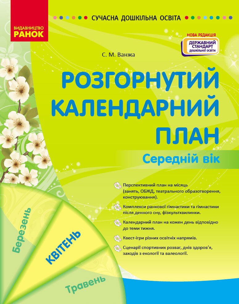 Розгорнутий календарний план. Середній вік. Квітень