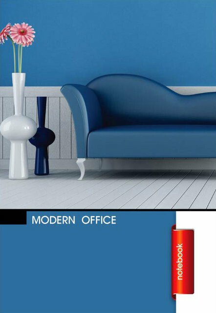 Зошит А4. Серия Modern office "Dark blue" 48 л. (скоба, лінія)