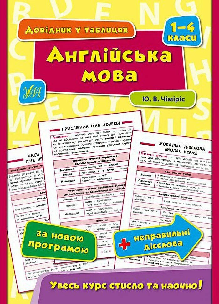 Довідник у таблицях. Англійська мова. 1–4 класи