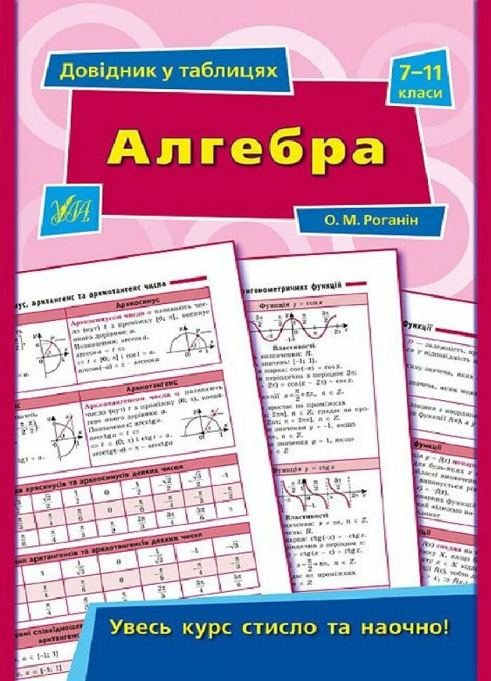 Довідник у таблицях. Алгебра. 7–11 класи