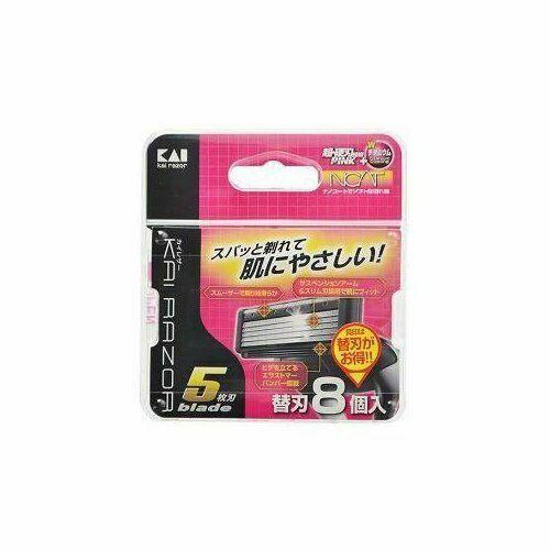 Змінні головки Kai до чоловічого станка бритви з плавальною головкою, 5 лезами, 8 шт.