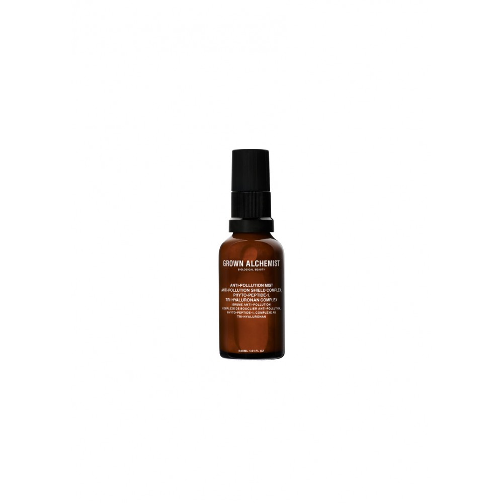 Grown Alchemist Anti-Pollution Mist - Зволожуючий детокс-спрей Фітопептид-1, Тригіалуроновий комплекс, Комплекс захисту від блакитного світла, 30мл