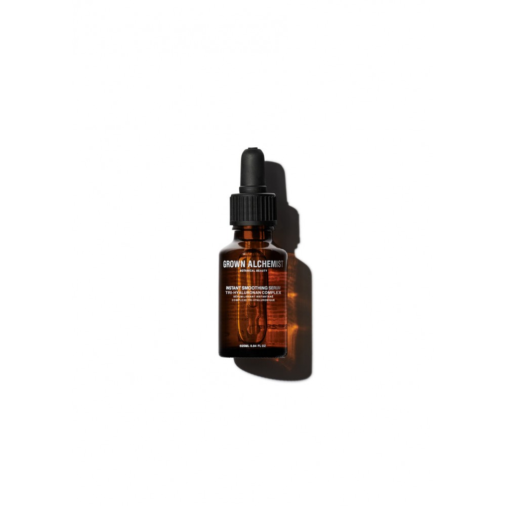 Grown Alchemist Instant Smoothing Serum - Розгладжуюча анти-ейдж сироватка миттєвої дії Тригіалуроновий комплекс, 25 мл