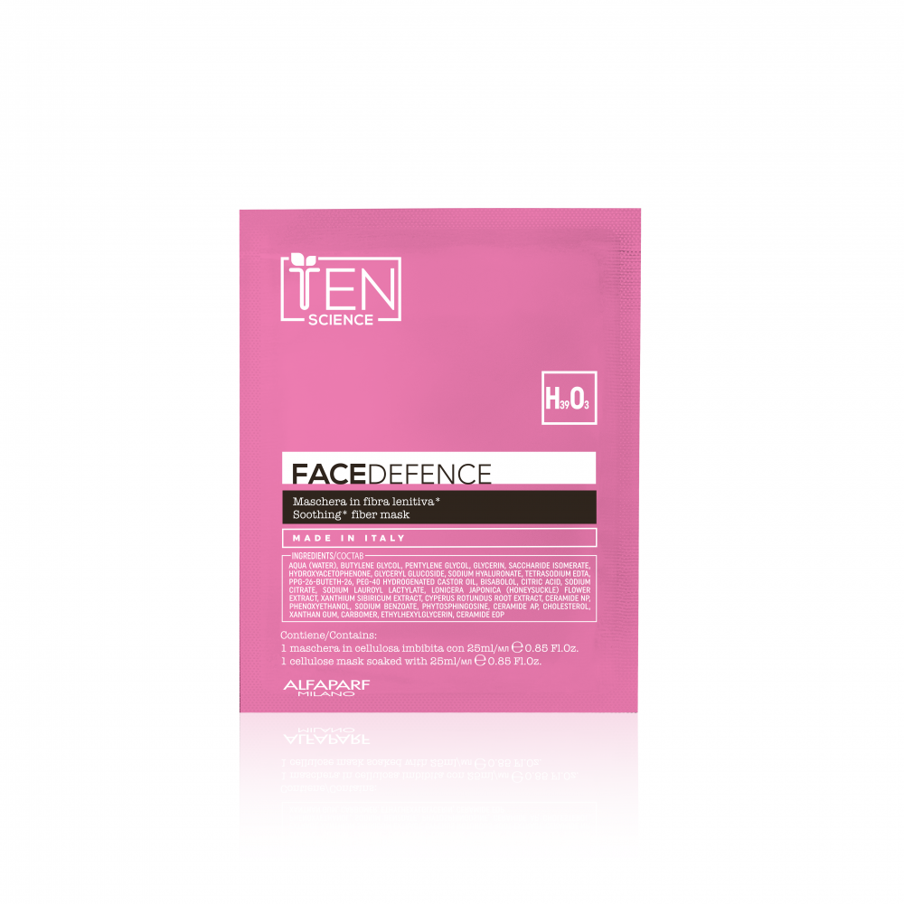 Ten Science Face Defence Biodegradable fiber mask - Інноваційна волокниста маска для чутливої шкіри, 1 шт х 25мл