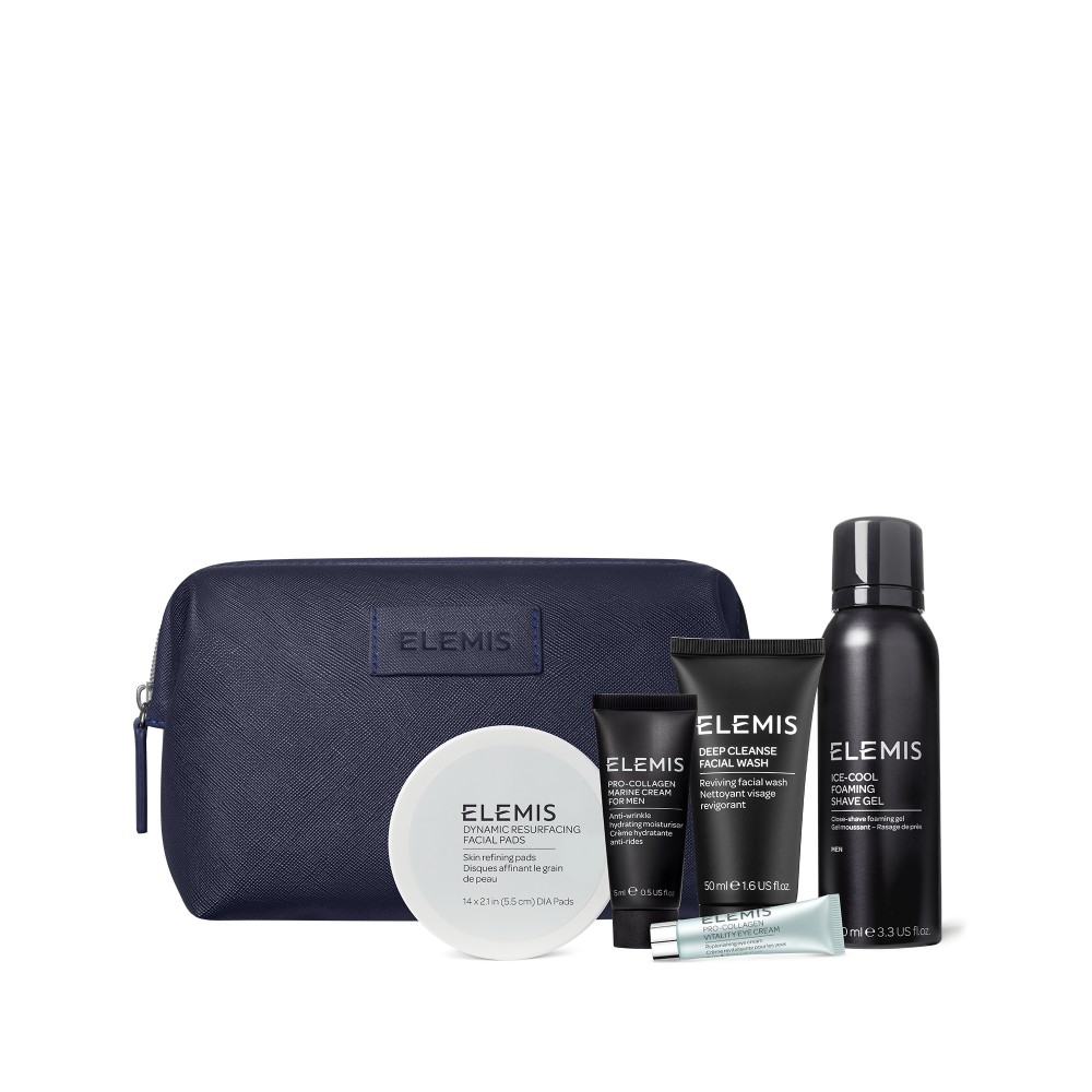 ELEMIS Kit: First-Class Grooming Edit Face & Body Discovery Collection for Him - Перший клас - бестселери для обличчя та тіла у косметичці Для Нього