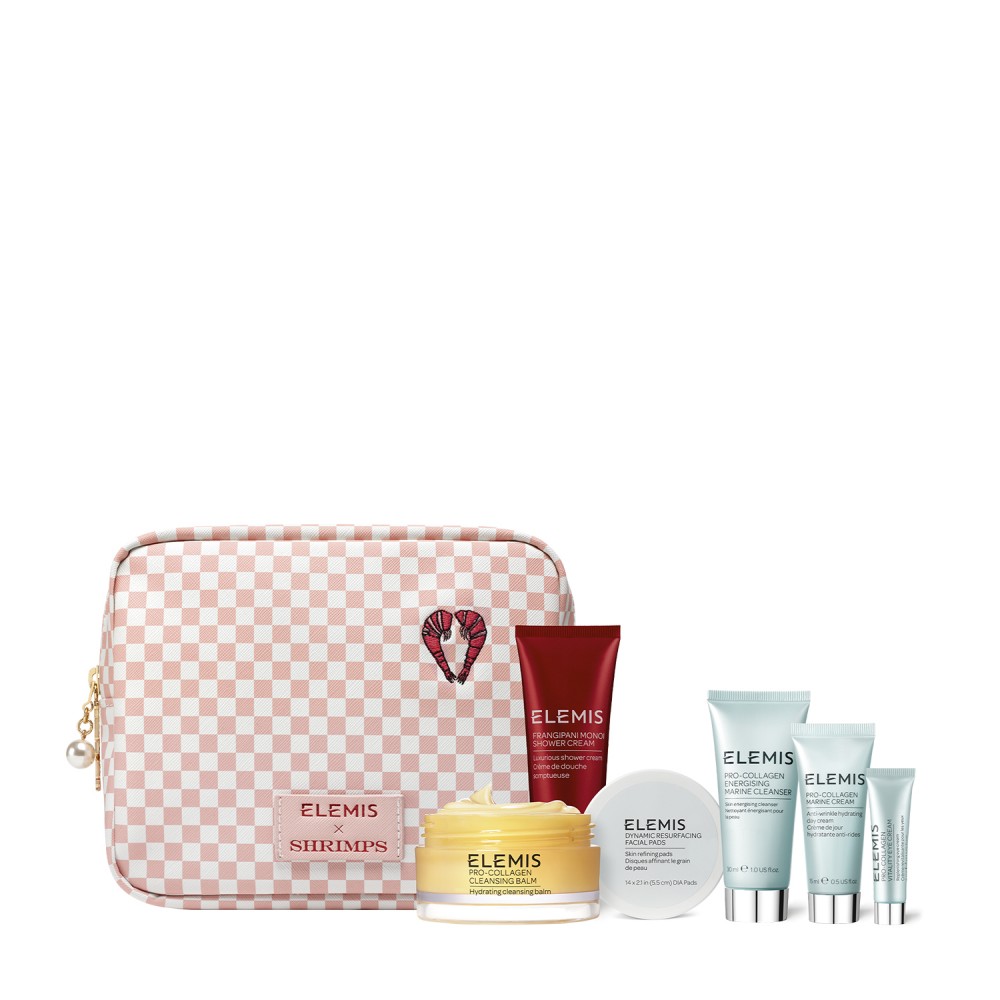 ELEMIS Kit: Shrimps Travel Icons Collection - Легендарна колекція бестселерів у дизайнерській Тревел косметичці для Неї