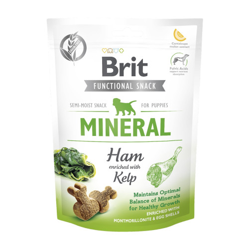 Функциональные лакомства для щенков Brit Care Functional Snack Mineral Ham с ветчиной, 150 г