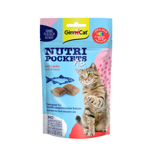 Лакомство для кошек GimCat Nutri Pockets Fish Лосось 60 г