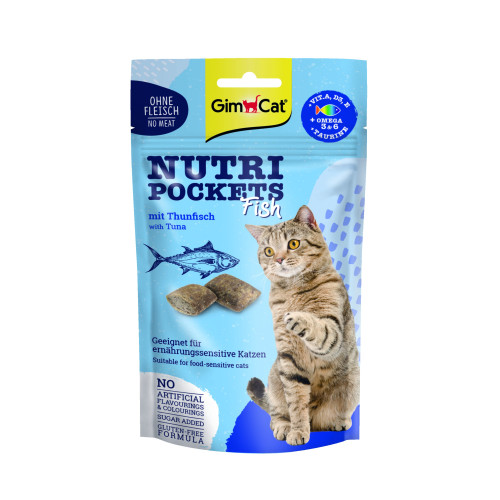 Ласощі для котів GimCat Nutri Pockets Fish Тунець 60 г