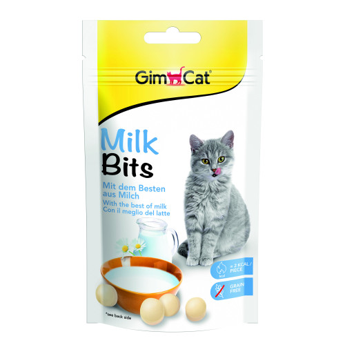 Вітамінізовані ласощі для котів GimCat MilkBits з молоком, 40 г